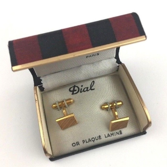 Dial Paris France ( Vintage) Other - Dial Paris France Gentlemen's Cuff Links Square